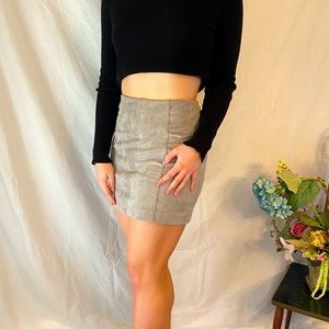 NWT Suede Skirt